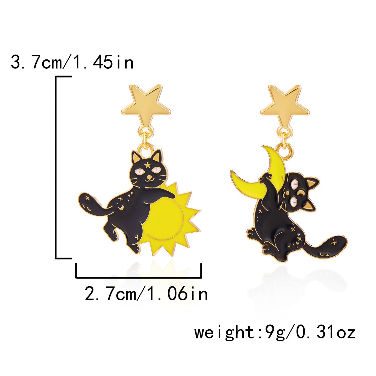 Wholesale  Pumpkin Skull Bat Earrings